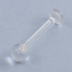 Bioflex 14 Gauge Clear Retainer Barbell 16mm - 4 Pack