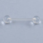 Bioflex 14 Gauge Clear Retainer Barbell 16mm - 4 Pack
