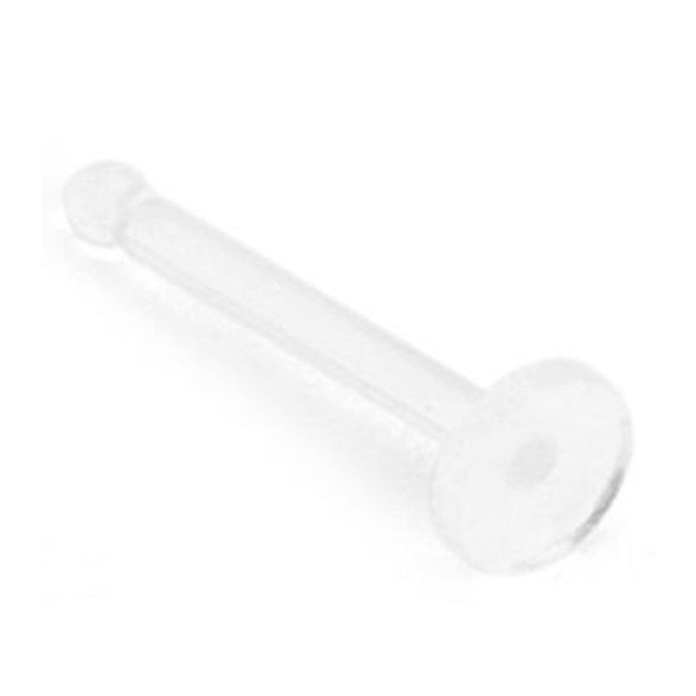 Bio-Flex Clear Flat Back Nose Retainer - 16, 18 & 20 Gauge
