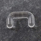 Acrylic Bioplast Septum Retainer 10 to 16 Gauge - Clear