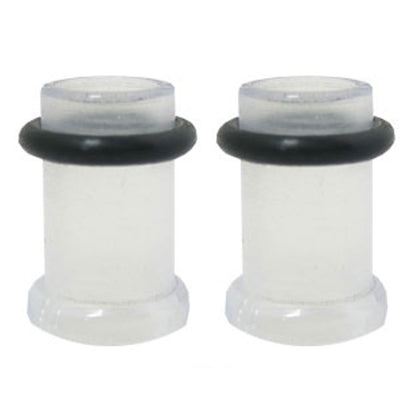 Acrylic 0 Gauge Single Flare Ear Tunnels with UV Glow - Pair - photo 3