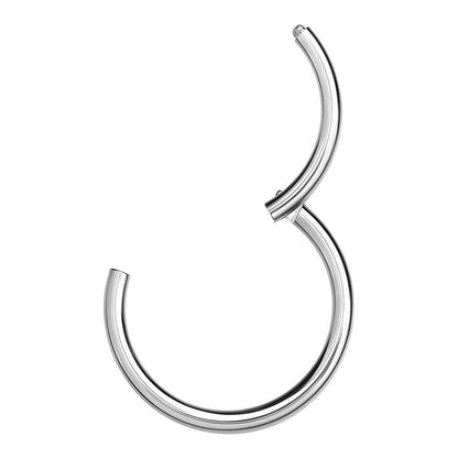 Surgical Steel 14 Gauge Hinged Segment Clicker Hoop - Pair - photo 2