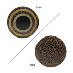 Wood 1 Inch Ear Plugs with Target Inlay Saddle Fit - Pair - photo 2