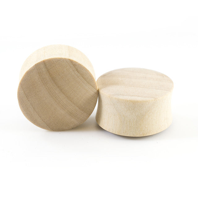 Wooden Plugs & Surgical Steel CZ Tunnels 1 Inch (25mm) - 4 Pack - photo 2