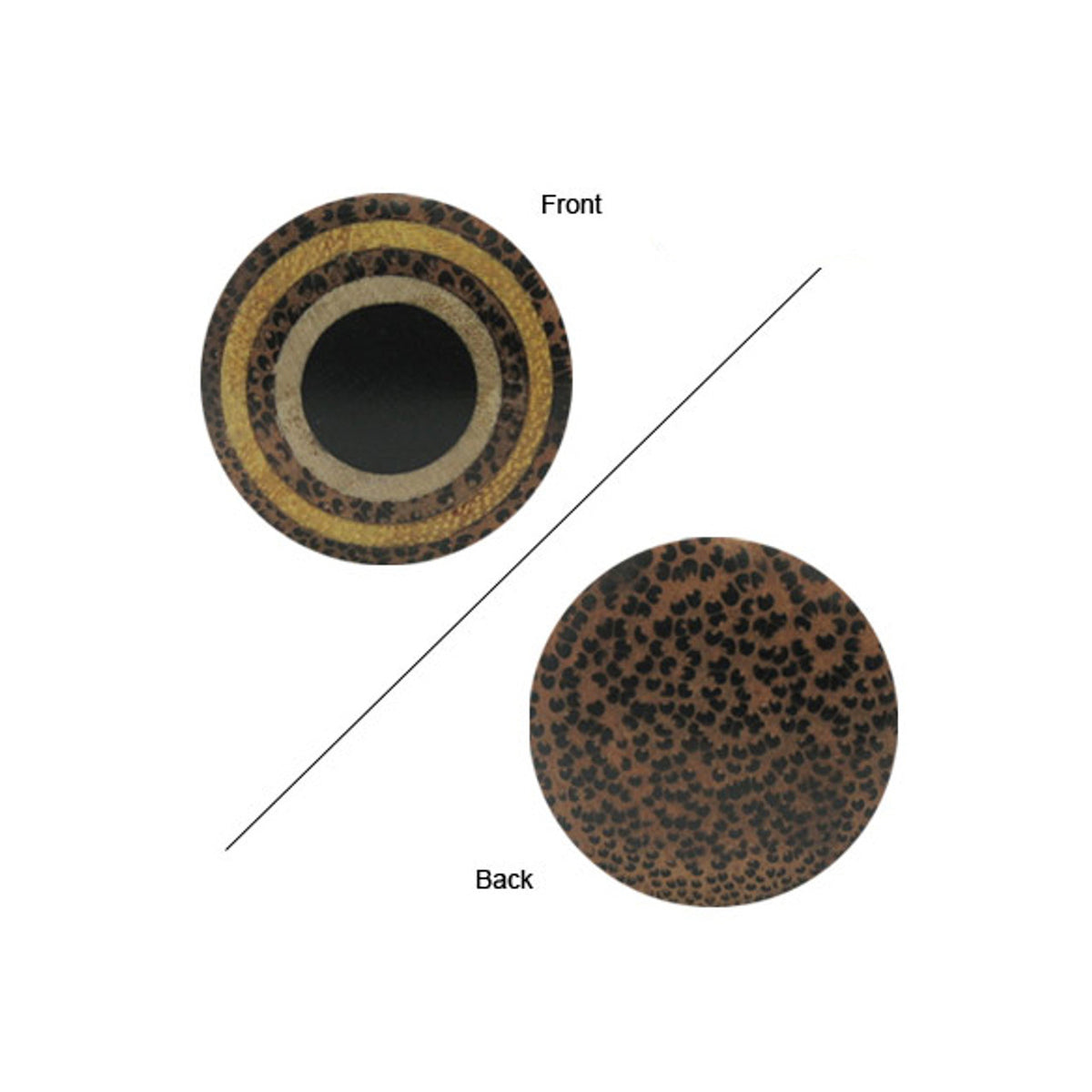 Bayong Wood 5/8 Inch Saddle Fit Convex Ear Plugs - Pair - photo 2