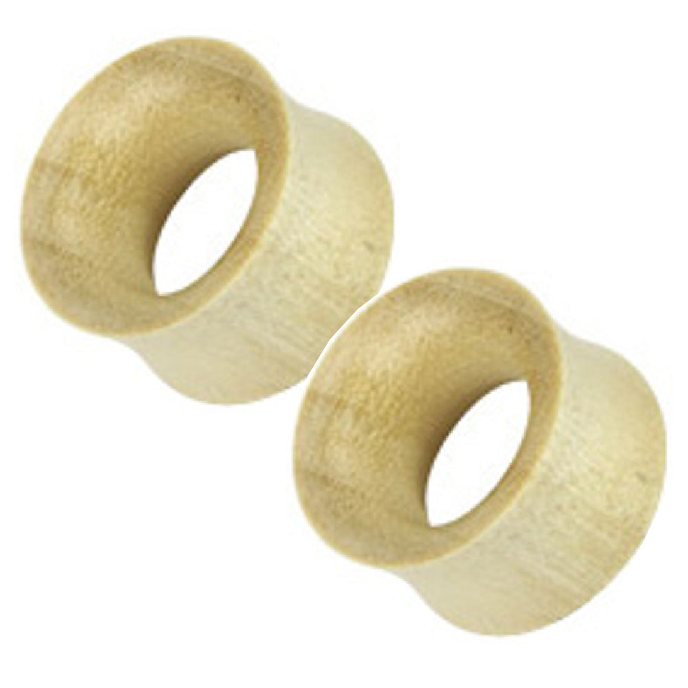 Crocodile Wood 00 to 6 Gauge Hollow Ear Tunnels - Pair