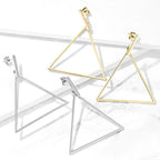 Surgical Steel 20 Gauge Dangle Equilateral Triangle Stud Earrings