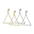 Surgical Steel 20 Gauge Dangle Equilateral Triangle Stud Earrings