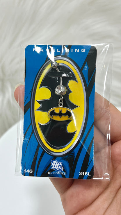 Surgical Steel Belly Ring 14G 11mm with DC Comics Batman Dangle - photo 2