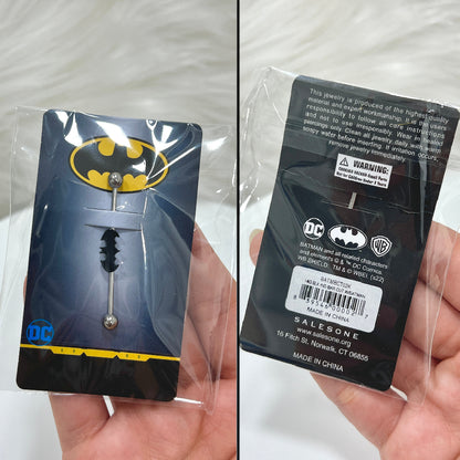 Surgical Steel Industrial Barbell 14G 38mm with DC Comics Batman - photo 5