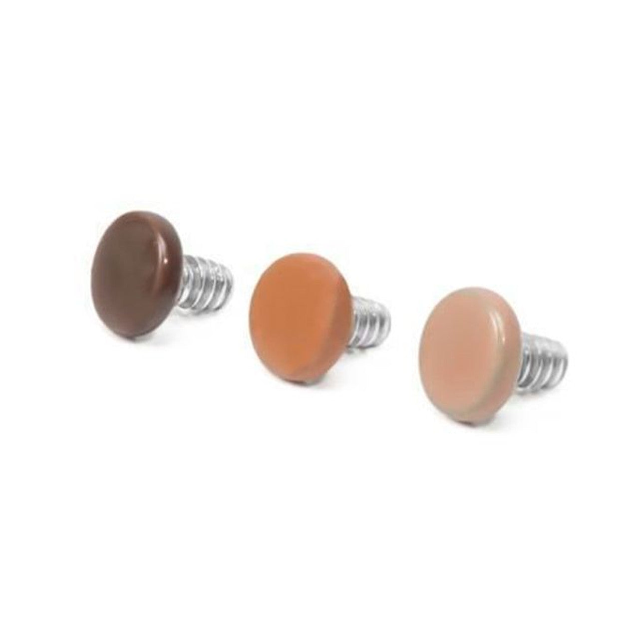 Surgical Steel Dermal Top 14 12 Gauge Internal Thread Flesh Tone Disk