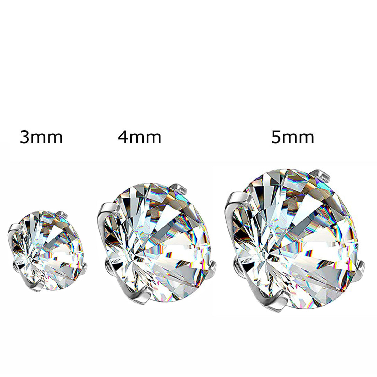 Surgical Steel Dermal Top 14 Gauge CZ Set Gem & Anchor Base - Kruelty - Photo 2