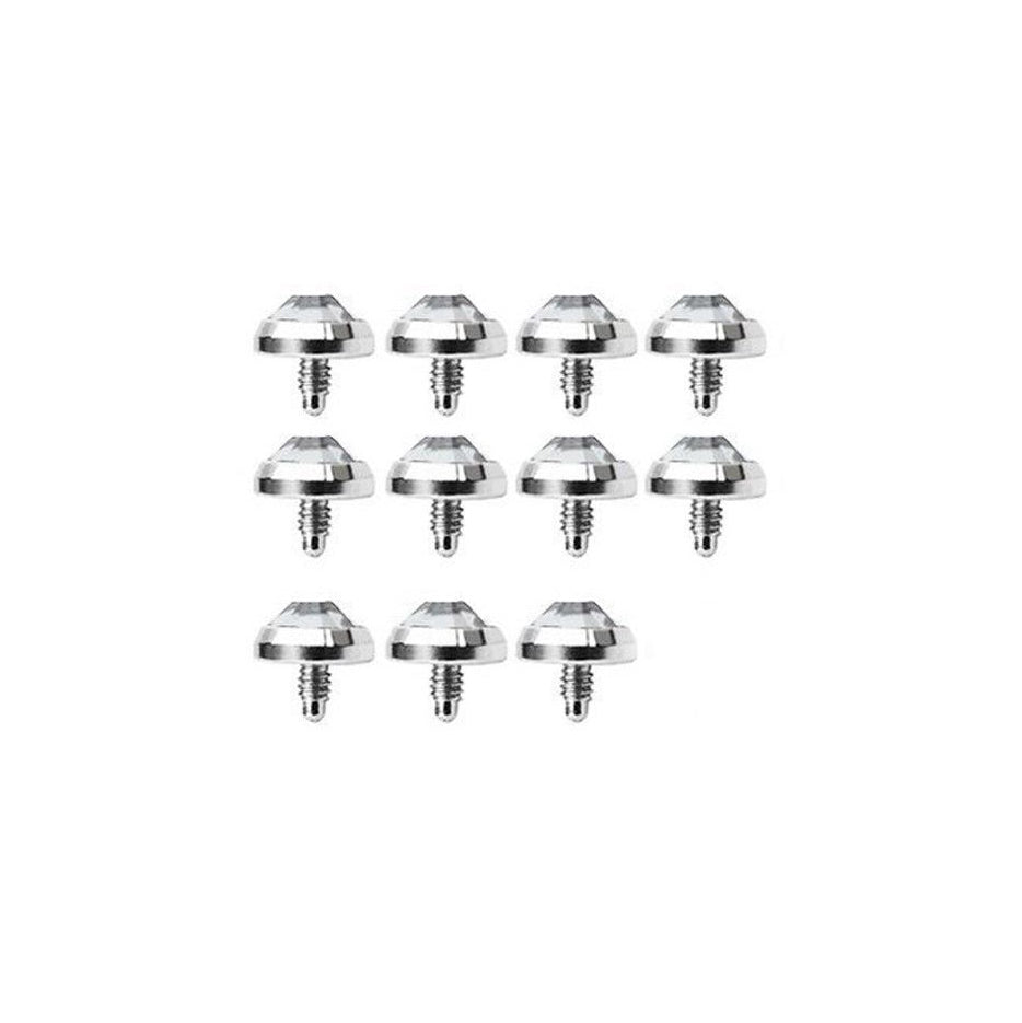 Surgical Steel Dermal Professional Kit Press Fit Gem - 22 Pack