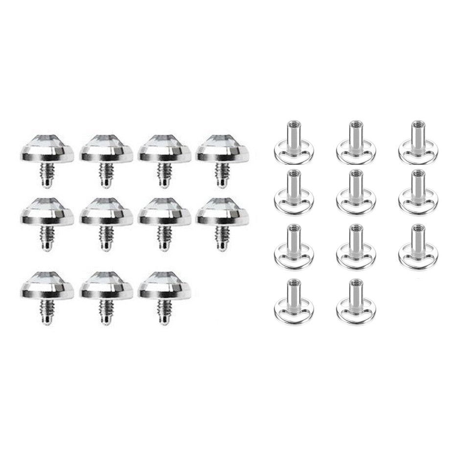 Surgical Steel Dermal Professional Kit Press Fit Gem - 22 Pack