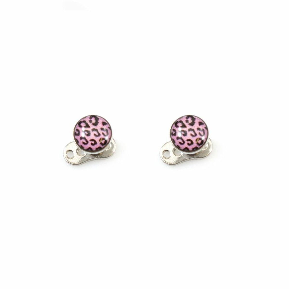 Surgical Steel Dermal Anchor Top with Colorful Tiger Pattern