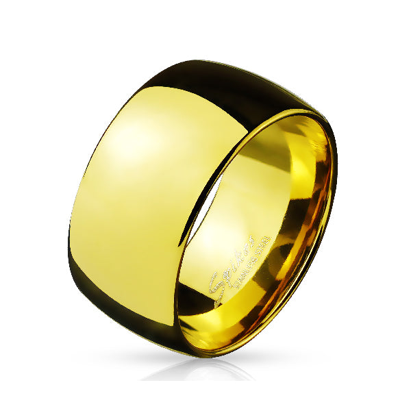 Surgical Steel Dome Wide Band Ring