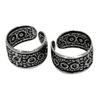 .925 Sterling Silver Dots Pattern Bali Ear Cuff Earring