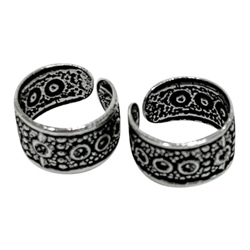 .925 Sterling Silver Dots Pattern Bali Ear Cuff Earring