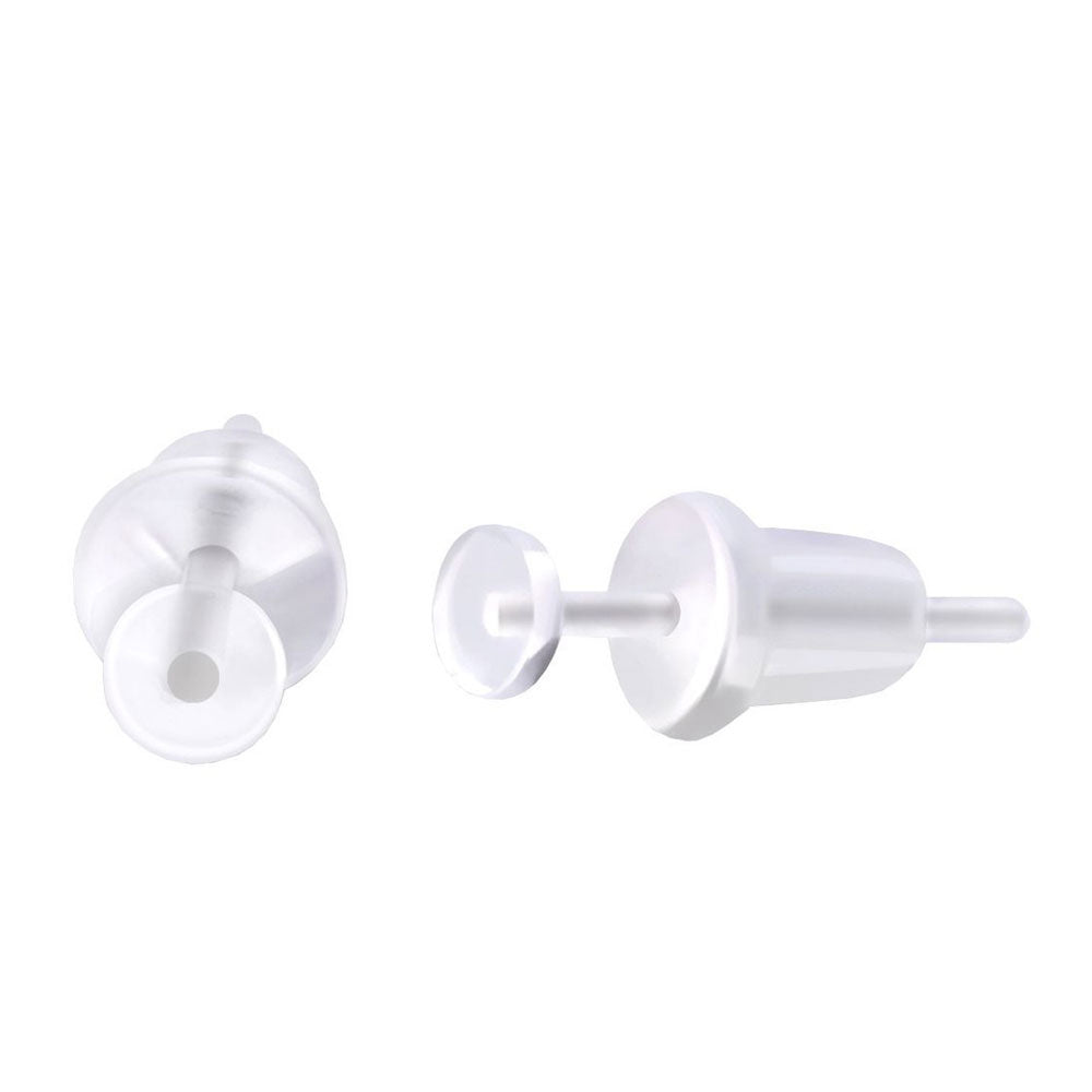 Acrylic Bioflex 20 Gauge Clear Earring Retainer Stud - Pair - photo 2