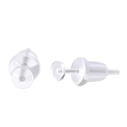 Acrylic Bioflex 20 Gauge Clear Earring Retainer Stud - Pair - photo 2