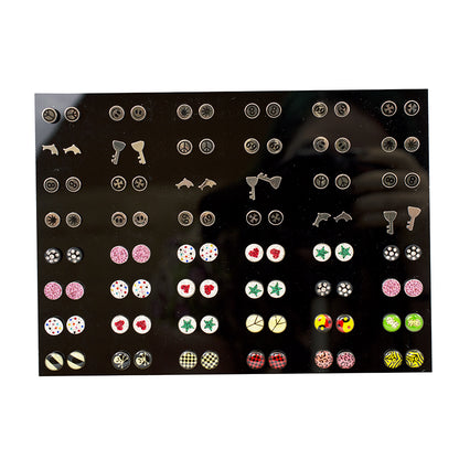 Surgical Steel Stud Earring Display Case with 72 Pairs Assorted - photo 2