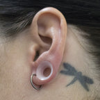 Clear Double Flare Silicone Plug Ear Tunnel 2 to 1" Gauge - Pair - Kruelty - Photo 4