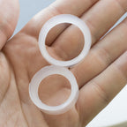 Clear Double Flare Silicone Plug Ear Tunnel 2 to 1" Gauge - Pair - Kruelty - Photo 5
