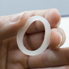 Clear Double Flare Silicone Plug Ear Tunnel 2 to 1" Gauge - Pair - Kruelty - Photo 2