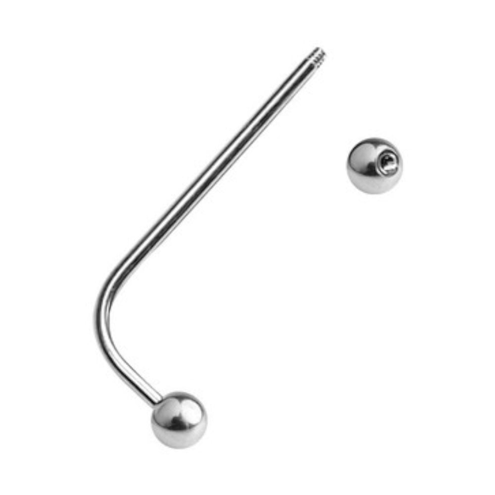 Surgical Steel L Bend Industrial Barbell 14 Gauge 38mm - photo 3