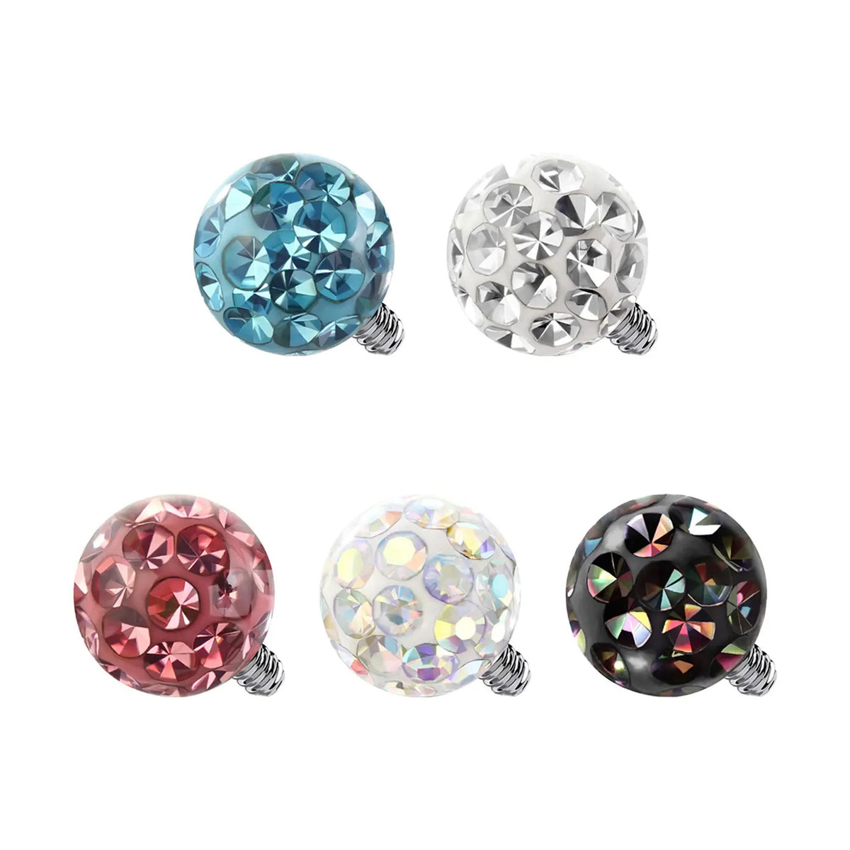 Titanium 14 & 16 Gauge Ferido Ball Dermal Anchor Top