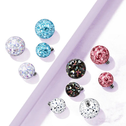 Titanium 14 & 16 Gauge Ferido Ball Dermal Anchor Top - photo 4