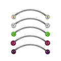 Titanium 16 Gauge Ferido Ball Snake Eyes Tongue Barbell