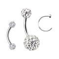 Surgical Steel 18 to 14 Gauge Ferido C-Shape Nose Rings - 3 Pack