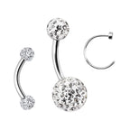 Surgical Steel 18 to 14 Gauge Ferido C-Shape Nose Rings - 3 Pack
