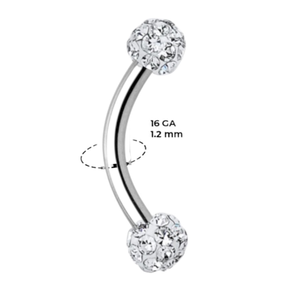 Surgical Steel 18 to 14 Gauge Ferido C-Shape Nose Rings - 3 Pack