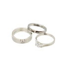 Surgical Steel Rings Assorted Designs No Duplicates - 6 Pack