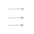 Surgical Steel Bendable Fishtail Nose Stud - 18 & 20 Gauge
