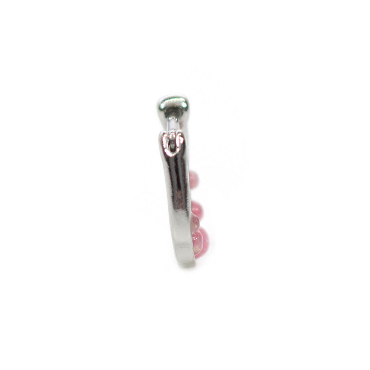 Surgical Steel Hinged Segment Hoop Septum Ring 16 Gauge & 5 Opal Gem - Kruelty - Photo 7