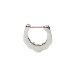 Surgical Steel Hinged Segment Hoop Septum Ring 16 Gauge & 5 Opal Gem - Kruelty - Photo 5