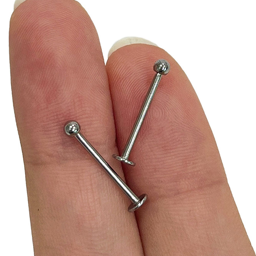 Surgical Steel 16 Gauge Flat Back Labret Stud - photo 8