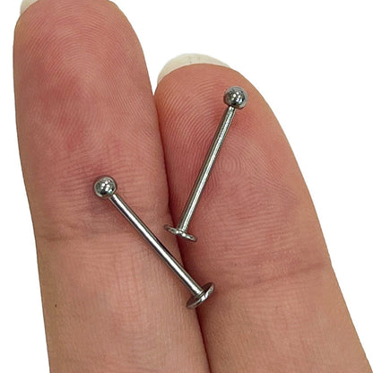 Surgical Steel 16 Gauge Flat Back Labret Stud - photo 8