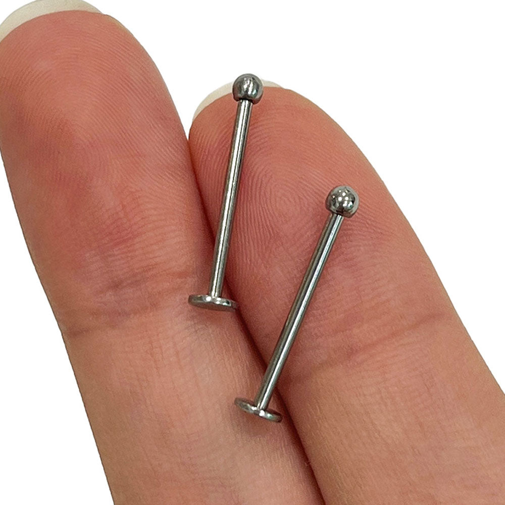 Surgical Steel 16 Gauge Flat Back Labret Stud - photo 9