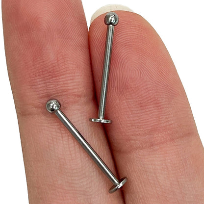Surgical Steel 16 Gauge Flat Back Labret Stud - photo 10