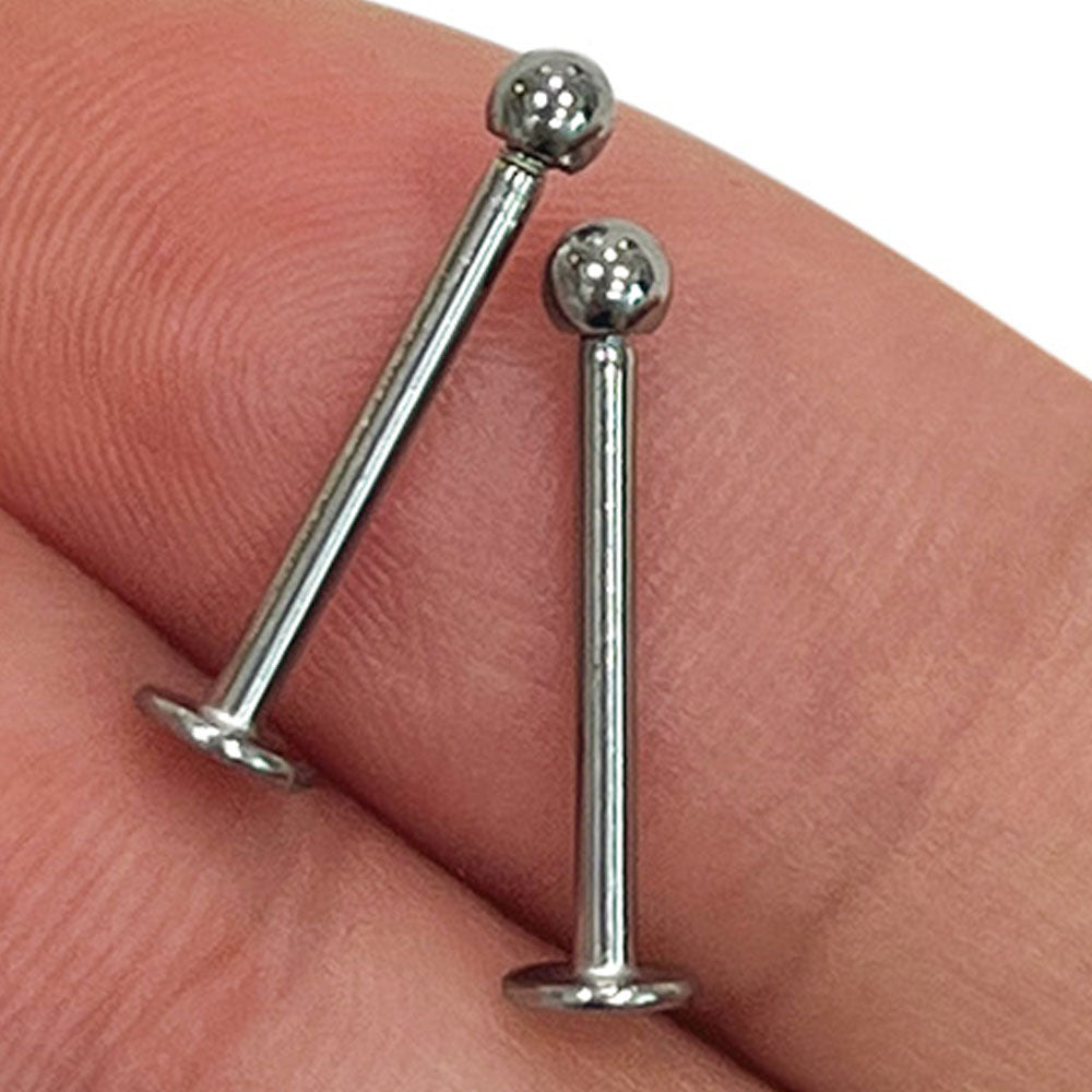 Surgical Steel 16 Gauge Flat Back Labret Stud - photo 12