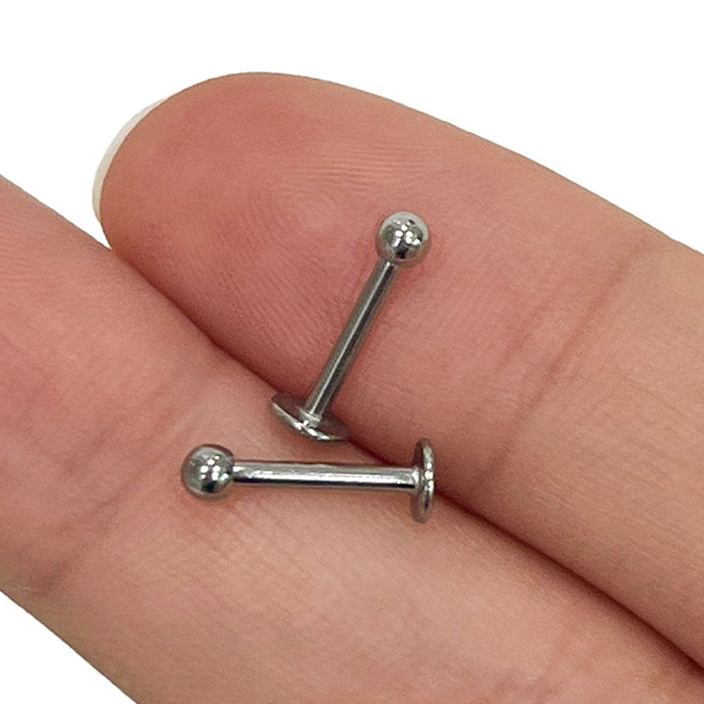 Surgical Steel 16 Gauge Flat Back Labret Stud - photo 6