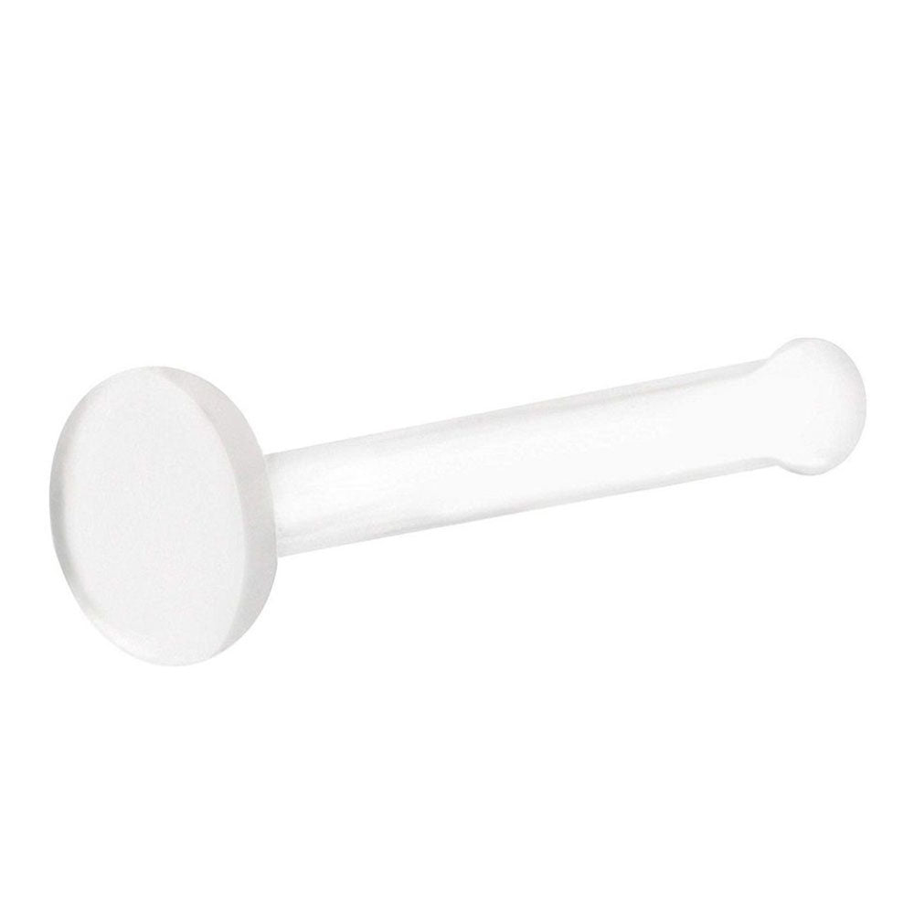 Bio-Flex Clear Flat Head Nose Bone Retainer - 16 Gauge