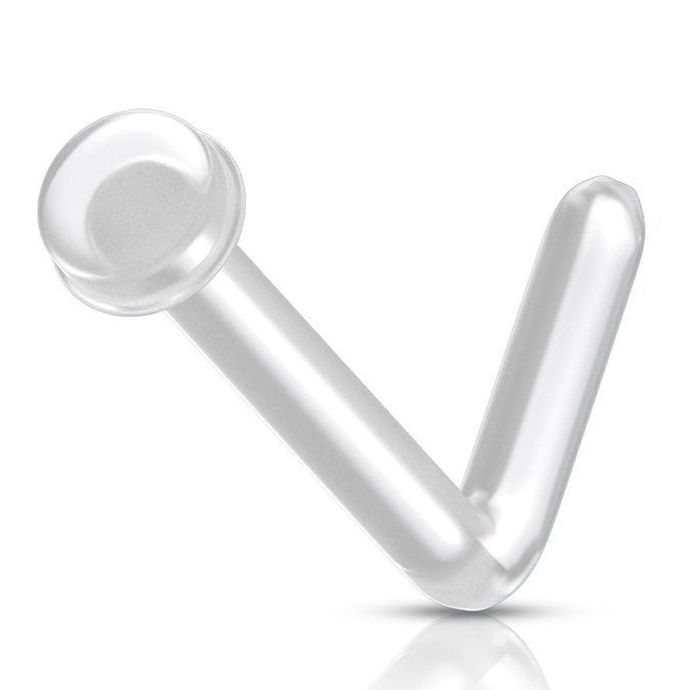 BioFlex 18 to 20 Gauge L Shape Nose Retainer with Flat Top