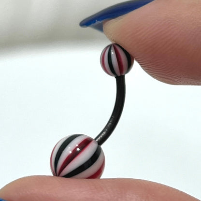Bioflex Acrylic Belly Button Rings 14 Gauge 10mm - 20 Pack - photo 2