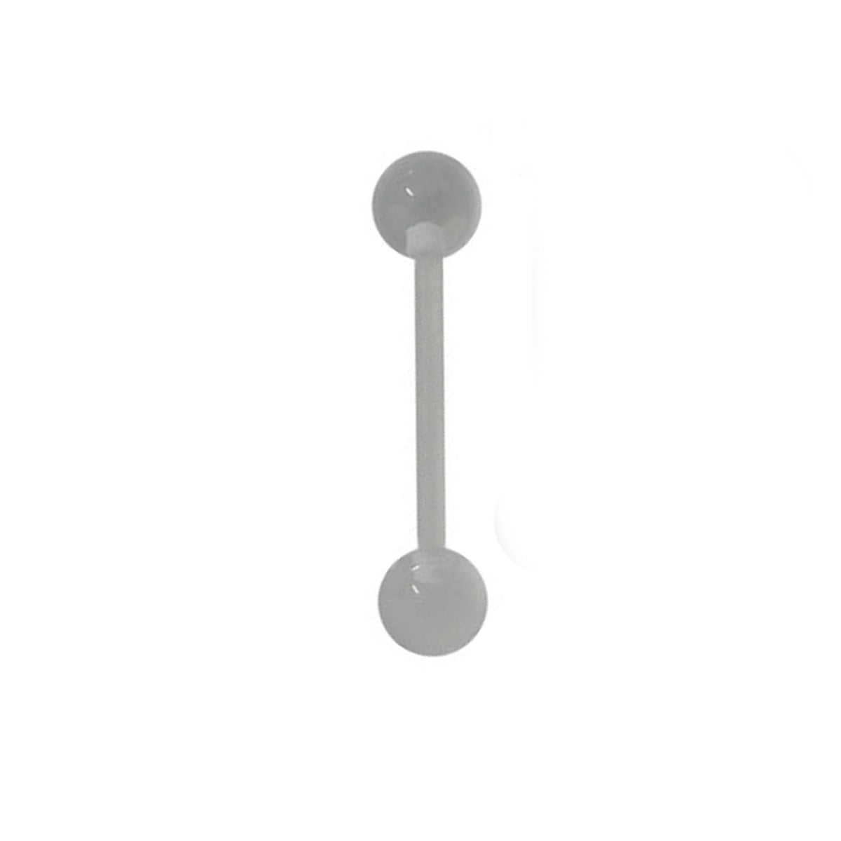 Flexible PTFE Tongue Ring Straight Barbell 14 Gauge 5/8" (16 mm) - Kruelty - Photo 8