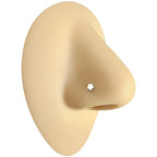 Surgical Steel 18 Gauge Flower Corkscrew Nose Stud